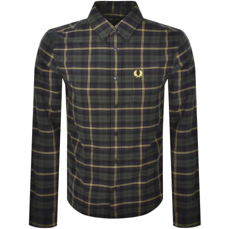 Product Image for Fred Perry Oxford Long Sleeve Shirt Navy