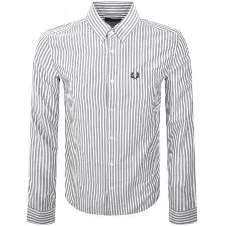 Product Image for Fred Perry Stripe Oxford Long Sleeved Shirt Blue