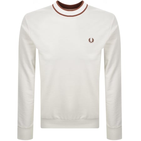 Product Image for Fred Perry Crew Neck Sweatshirt White