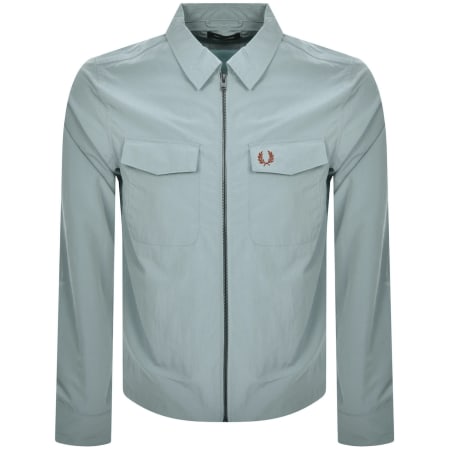 Product Image for Fred Perry Zip Overshirt Blue