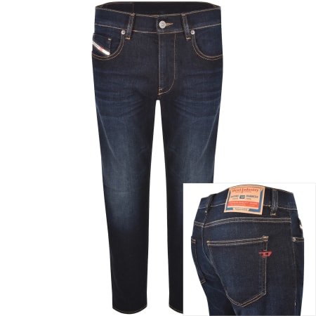 Product Image for Diesel D Strukt Slim Fit Dark Wash Jeans Navy