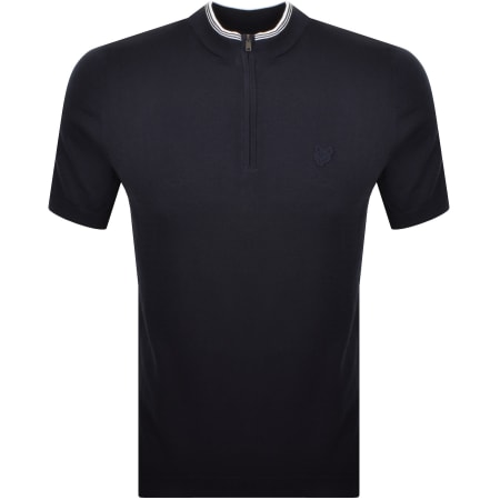 Product Image for Lyle And Scott Cotton Tipped Mock Neck Jumper Navy