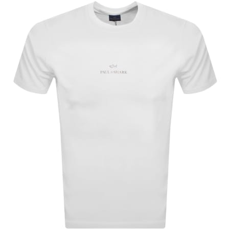 Product Image for Paul And Shark Printed Logo T Shirt White