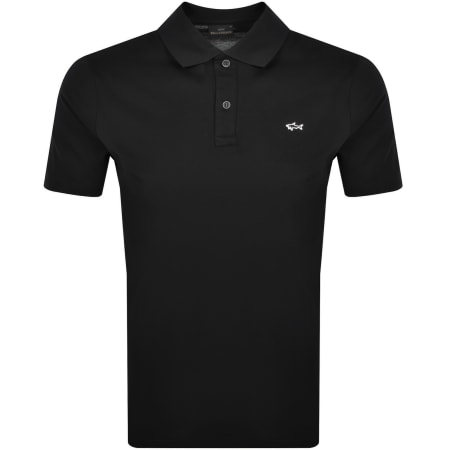 Product Image for Paul And Shark Logo Polo T Shirt Black