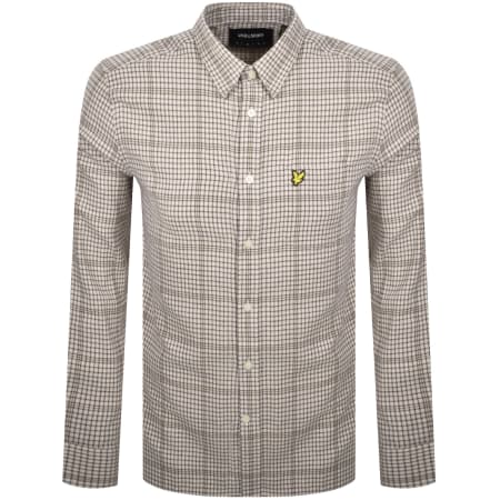 Product Image for Lyle And Scott Houndstooth Check Shirt Beige