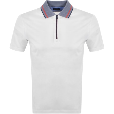 Product Image for Paul And Shark Zipped Polo T Shirt White