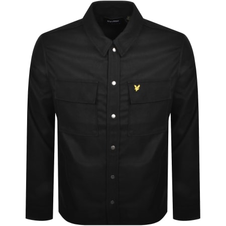 Product Image for Lyle And Scott Brushed Overshirt Black