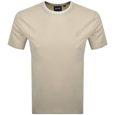 Product Image for Lyle And Scott Tipped T Shirt Beige