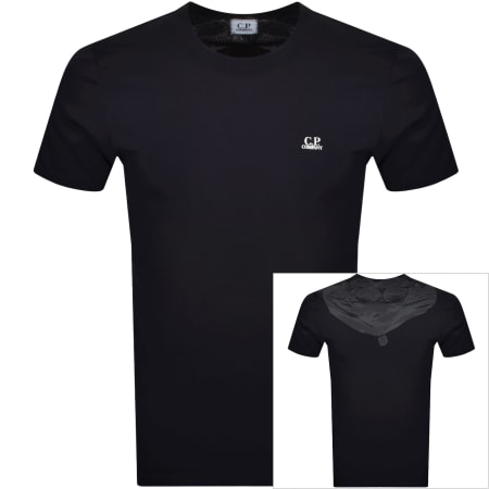 Product Image for CP Company Jersey Back Goggle T Shirt Navy
