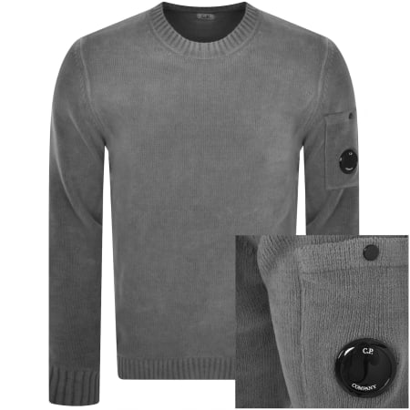 Product Image for CP Company Chenille Jumper Smoked Pearl Grey