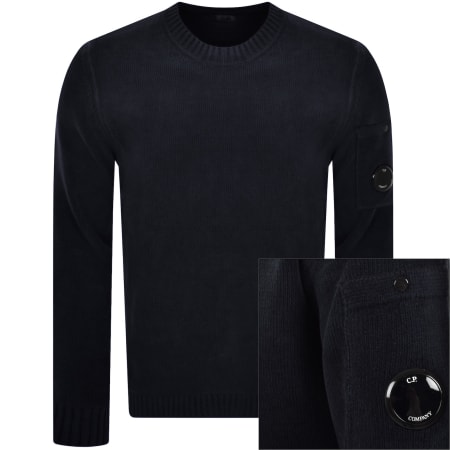 Product Image for CP Company Chenille Jumper Total Eclipse Navy