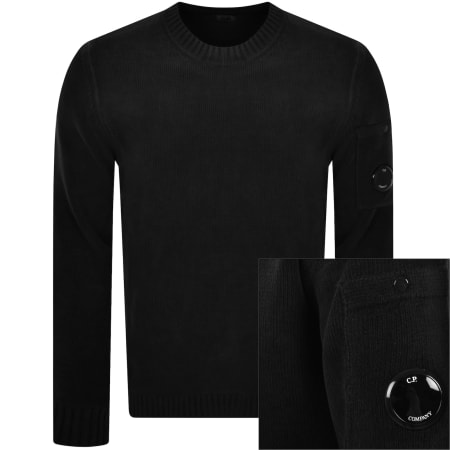 Product Image for CP Company Chenille Jumper Black