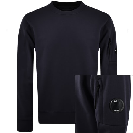 Product Image for CP Company Diagonal Raised Lens Sweatshirt Navy