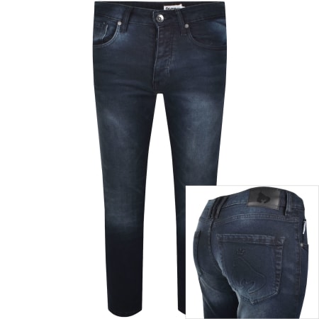 Product Image for Money Ape Embossed Dark Wash Jeans Blue