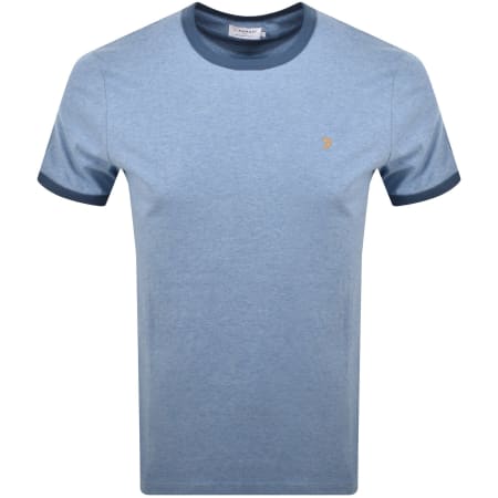 Product Image for Farah Vintage Groves Ringer T Shirt Blue
