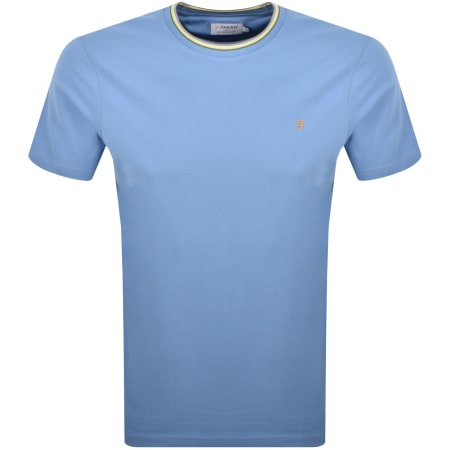 Product Image for Farah Vintage Alvin Tipped T Shirt Bue