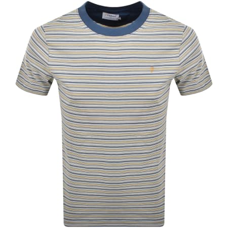 Product Image for Farah Vintage Danny Stripe T Shirt Navy