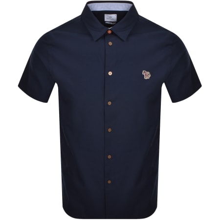 Product Image for Paul Smith Zebra Short Sleeved Shirt Navy