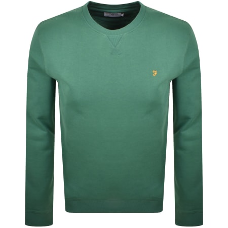 Product Image for Farah Tim New Crew Sweatshirt Green