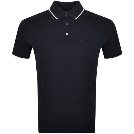 Product Image for Emporio Armani Short Sleeved Polo T Shirt Navy