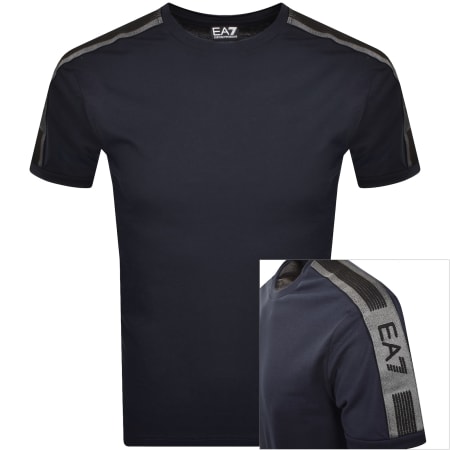 Product Image for EA7 Emporio Armani Tape T Shirt Navy