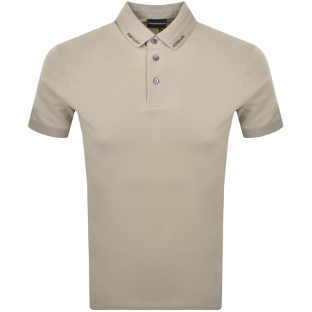 Product Image for Emporio Armani Short Sleeved Polo T Shirt Beige