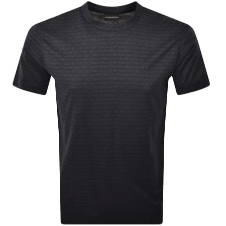 Product Image for Emporio Armani Short Sleeve Logo T Shirt Black