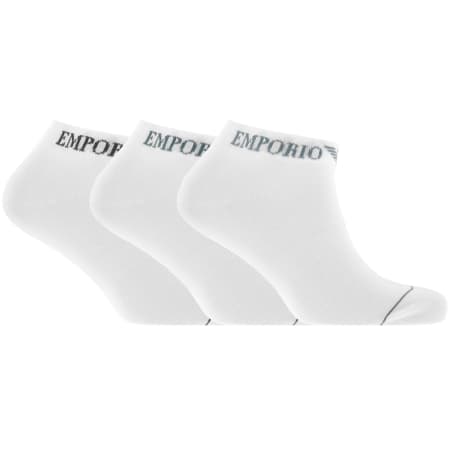 Product Image for Emporio Armani 3 Pack Socks White