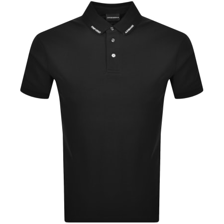 Product Image for Emporio Armani Short Sleeved Polo T Shirt Black