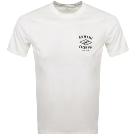 Product Image for Armani Exchange Crew Neck Logo T Shirt White