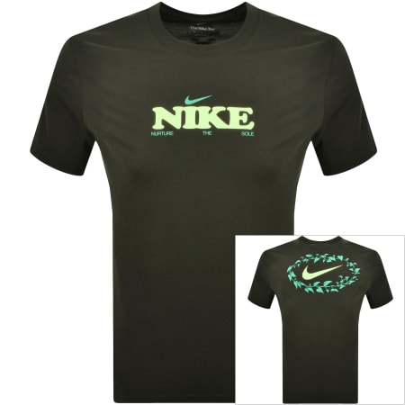 Product Image for Nike Crew Neck Blooming T Shirt Green