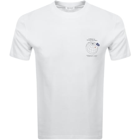 Product Image for Norse Projects Holger Global Print T Shirt White