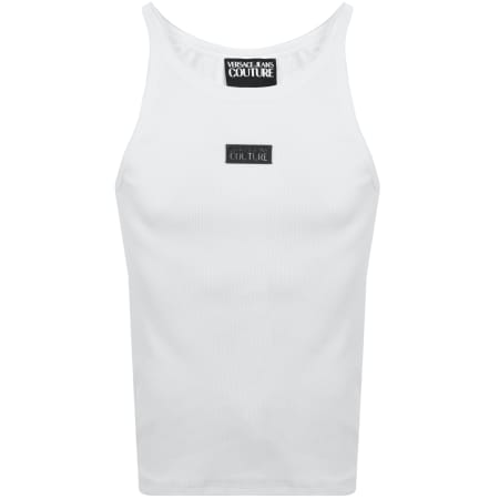 Product Image for Versace Jeans Couture Logo Vest T Shirt White