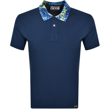 Product Image for Versace Jeans Couture Animal Collar Polo Blue