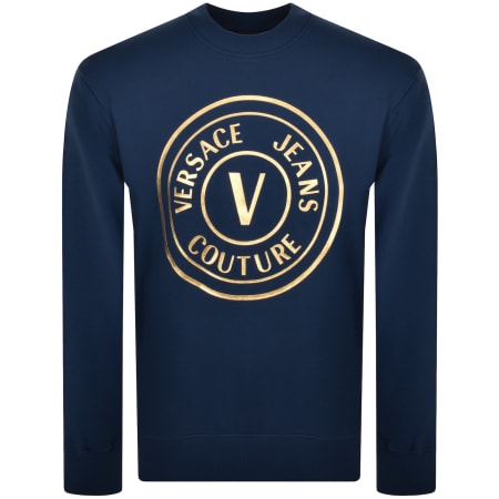 Product Image for Versace Jeans Couture Logo Sweatshirt Navy