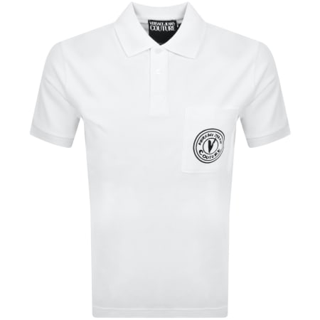 Product Image for Versace Jeans Couture V Emblem Polo White