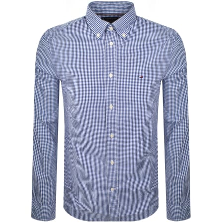 Product Image for Tommy Hilfiger Flex Poplin Long Sleeve Shirt Blue