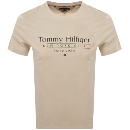 Product Image for Tommy Hilfiger Center Stack T Shirt Beige