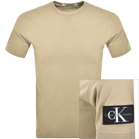 Product Image for Calvin Klein Jeans Badge T Shirt Beige