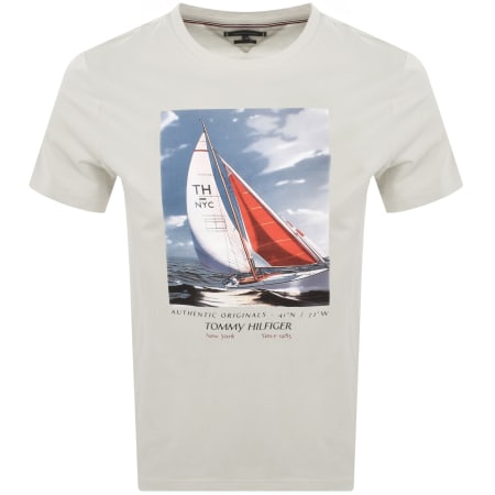 Product Image for Tommy Hilfiger Colour Photo T Shirt Off White