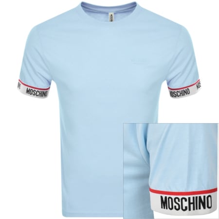 Product Image for Moschino Underwear Logo T Shirt Blue