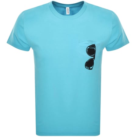 Product Image for Moschino Swim Logo T Shirt Blue