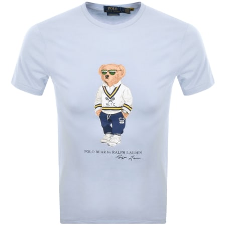 Product Image for Ralph Lauren Slim Fit Polo Bear T Shirt Blue