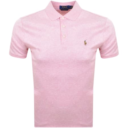 Product Image for Ralph Lauren Custom Slim Fit Polo T Shirt Pink