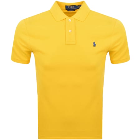 Product Image for Ralph Lauren Custom Slim Polo T Shirt Yellow