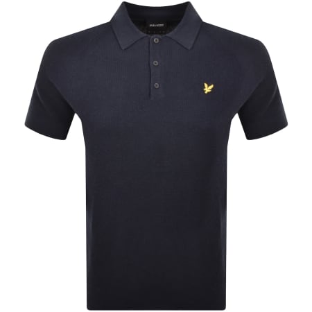 Product Image for Lyle And Scott Knitted Polo T Shirt Navy