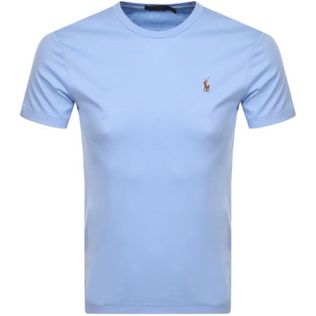 Product Image for Ralph Lauren Pima Crew Neck T Shirt Blue