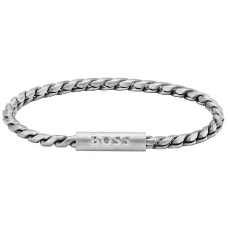 Product Image for BOSS Doran Braided Chain Bracelet Silver