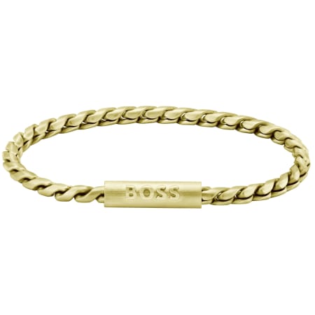 Product Image for BOSS Doran Braided Chain Bracelet Gold