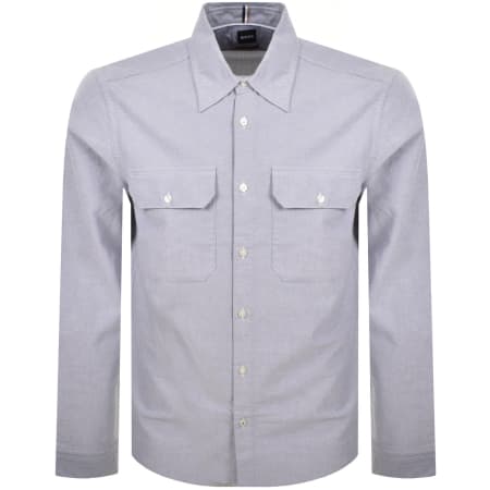 Product Image for BOSS H Liam Kenb Long Sleeved Shirt Blue